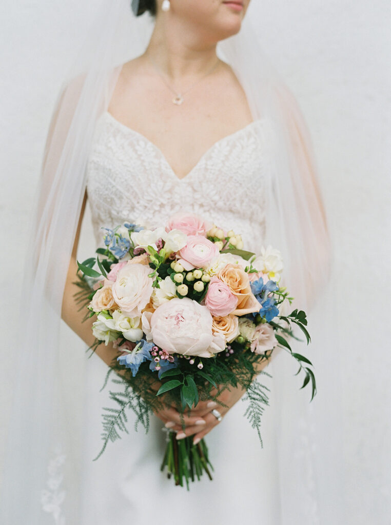 bride pastel floral bouquet