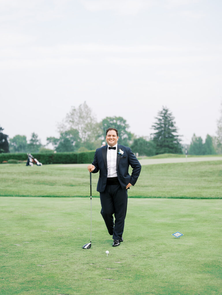 groom on Westchester golf course